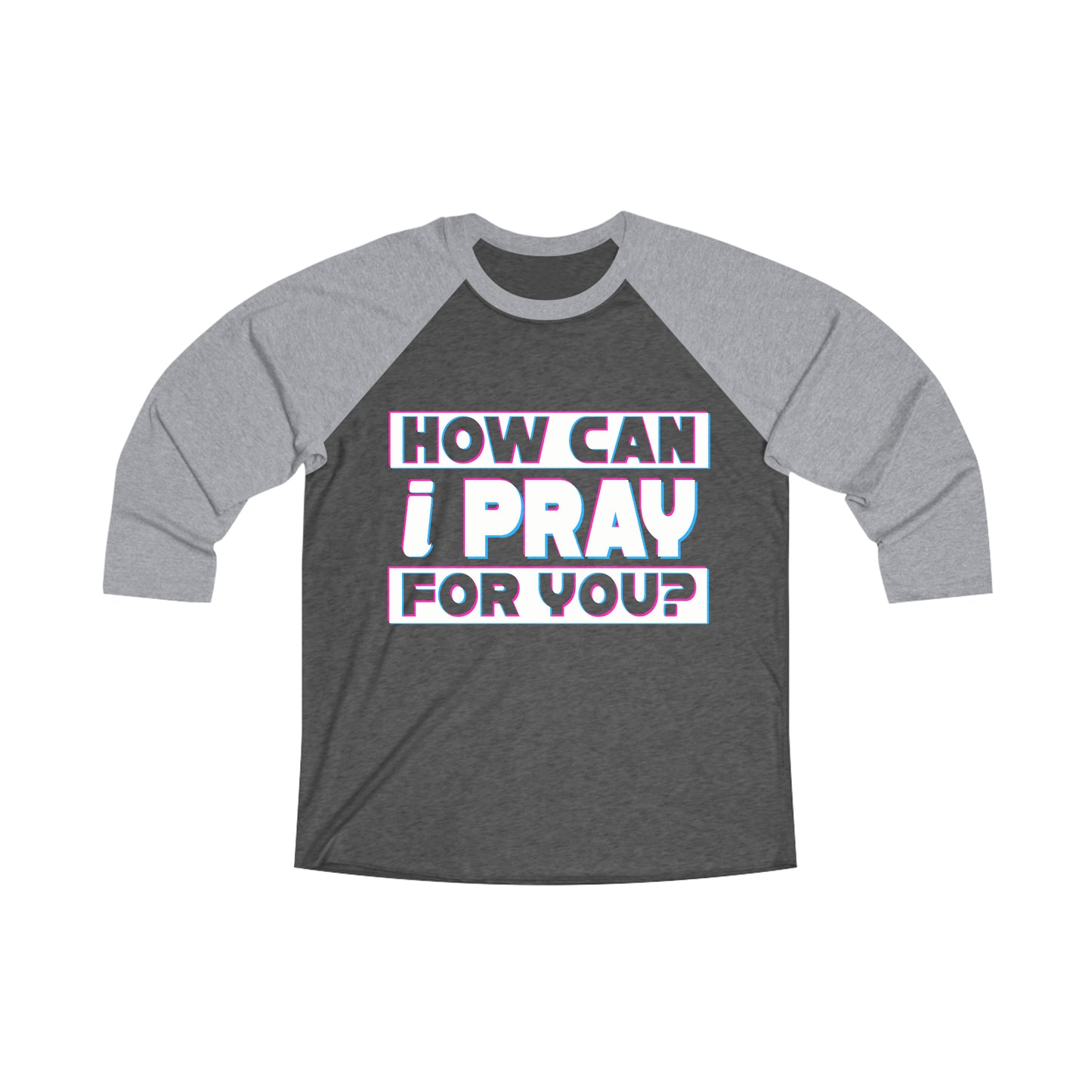 Unisex Tri-Blend 3/4 Raglan Tee