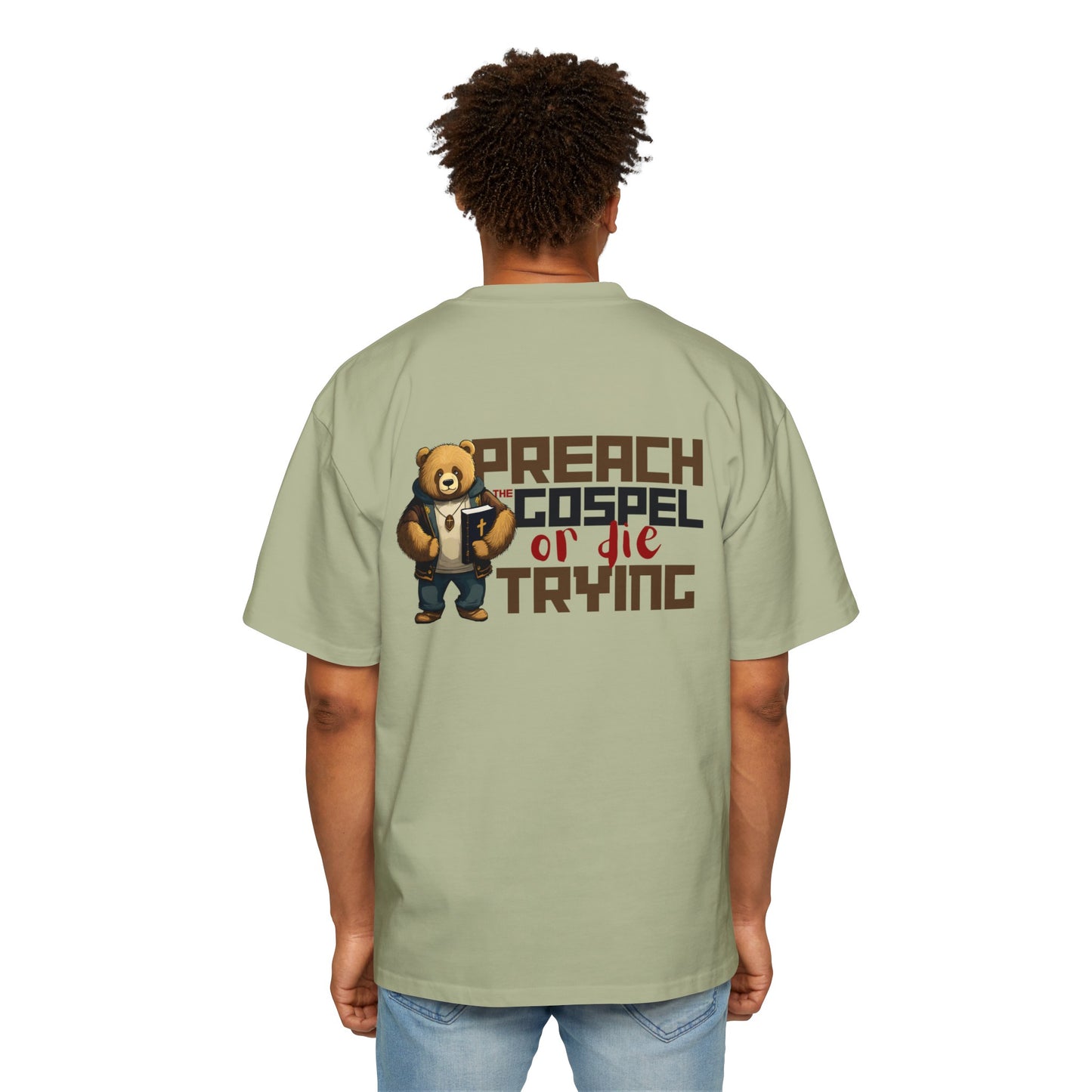 KC Preach Or Die Heavy Oversized Tee