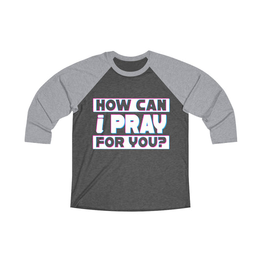 Unisex Tri-Blend 3/4 Raglan Tee